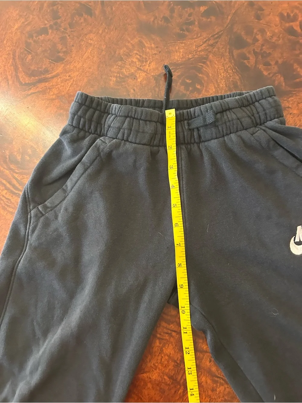 Nike Club Fleece Joggers Kids Size Medium Black Waist Sweatpants
